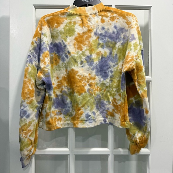 Back Beat Co. Tie-Dye Women's Sweatshirt Top - Multicolor - Size XS/S - Picture 3 of 5